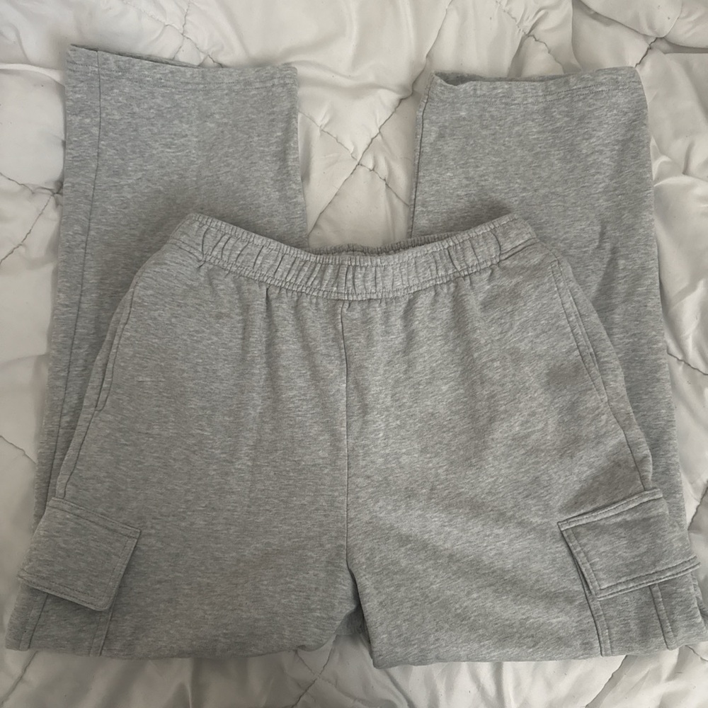 Gray Cargo Sweats
